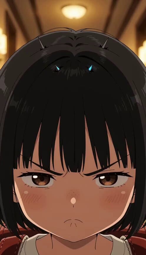 Anime Style Angry Girl Hair Ignition