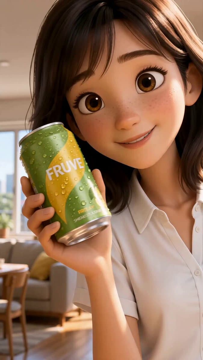 Pixar Style Beverage Commercial