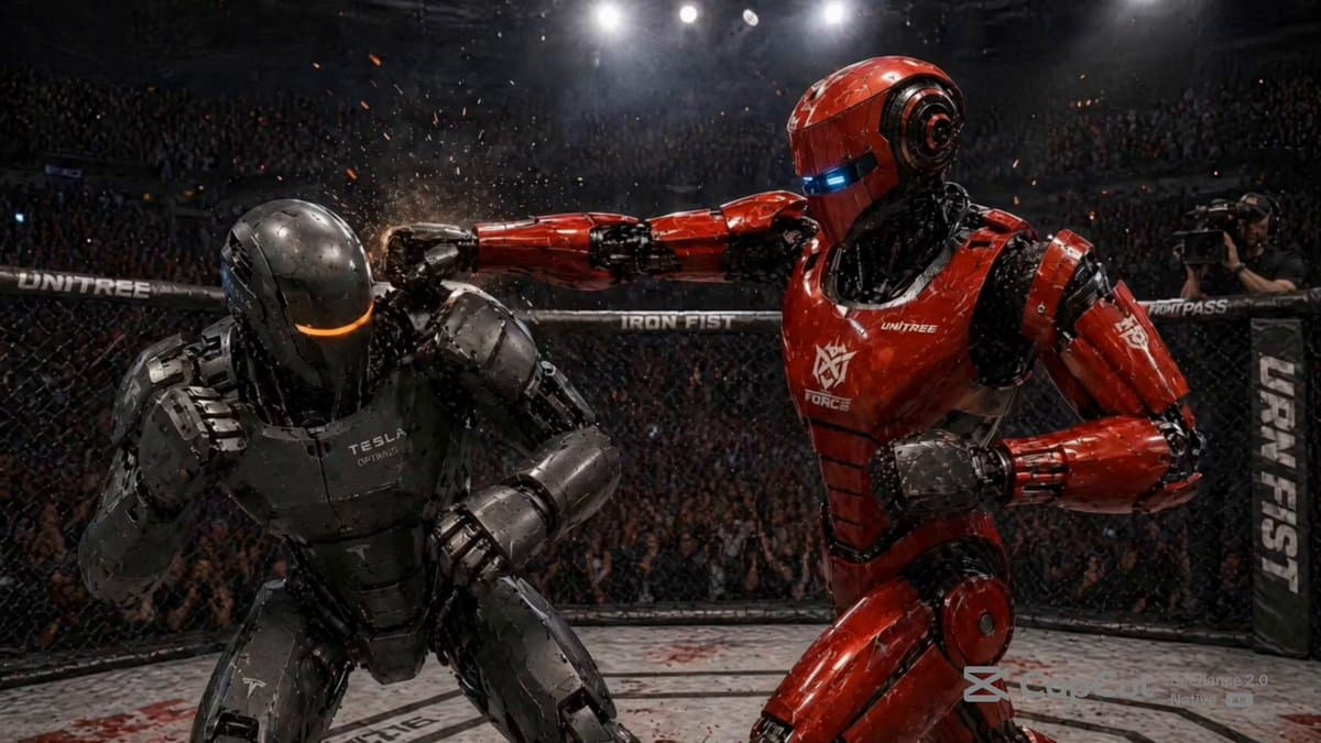 Robot MMA Octagon Battle