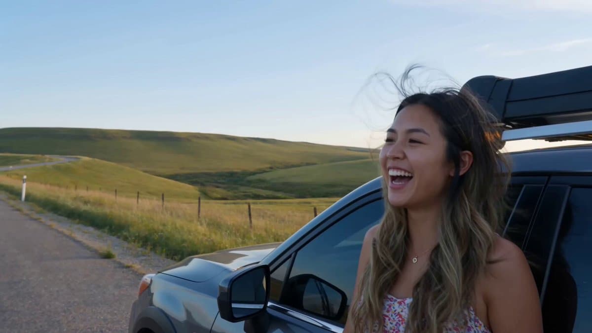 Handheld Smartphone Road Trip Montage