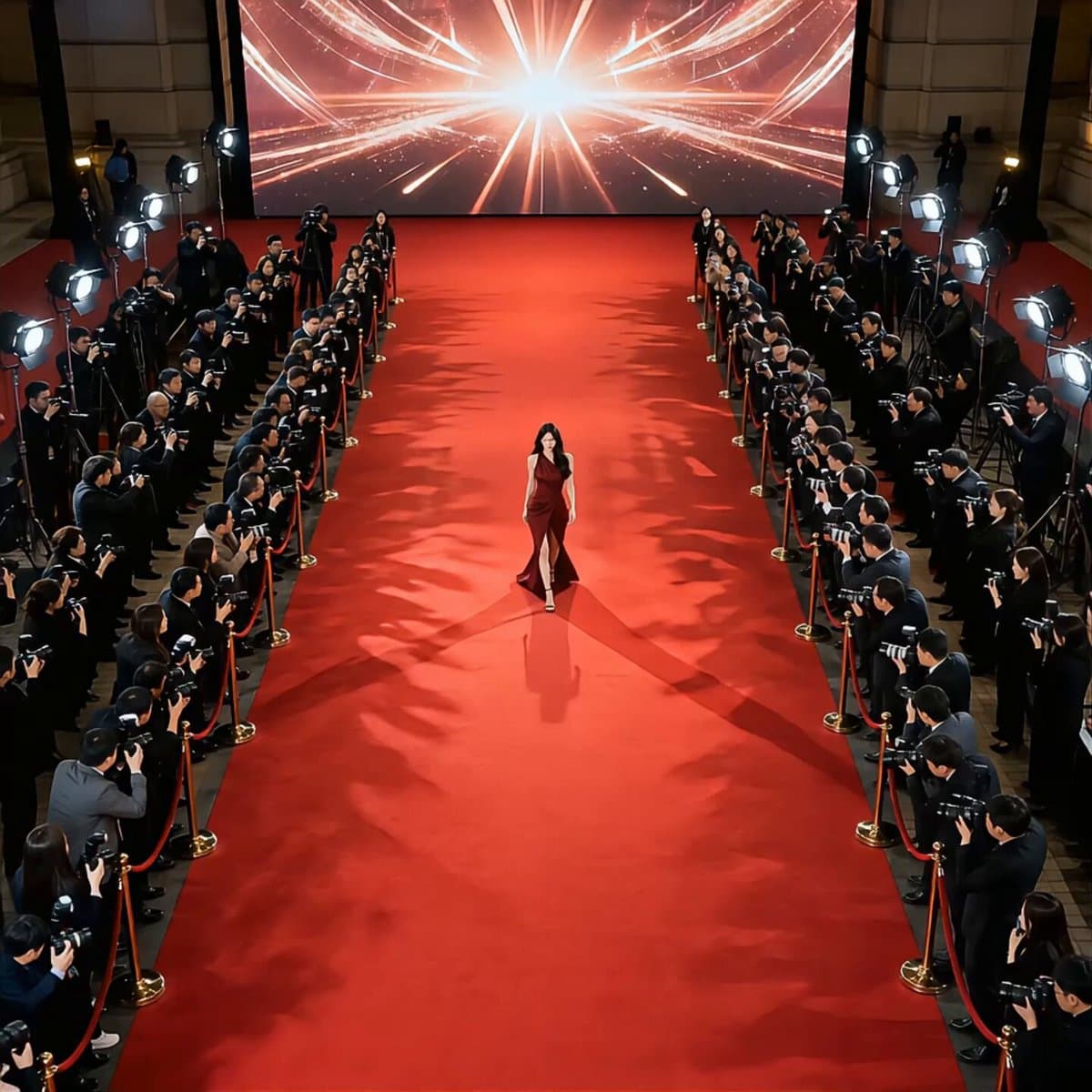 Red Carpet Movie Star Entrance