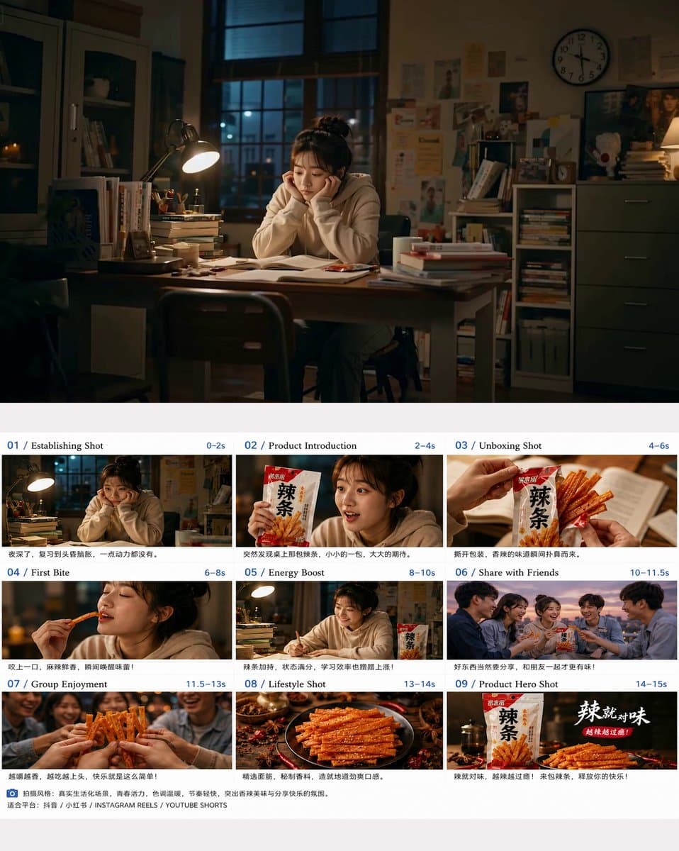 Photorealistic Chinese Latiao Commercial