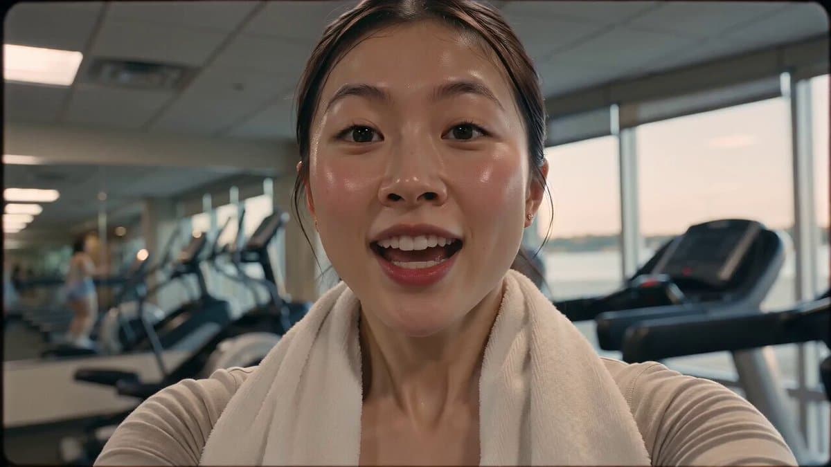 Vintage 16mm Gym Cardio Vlog