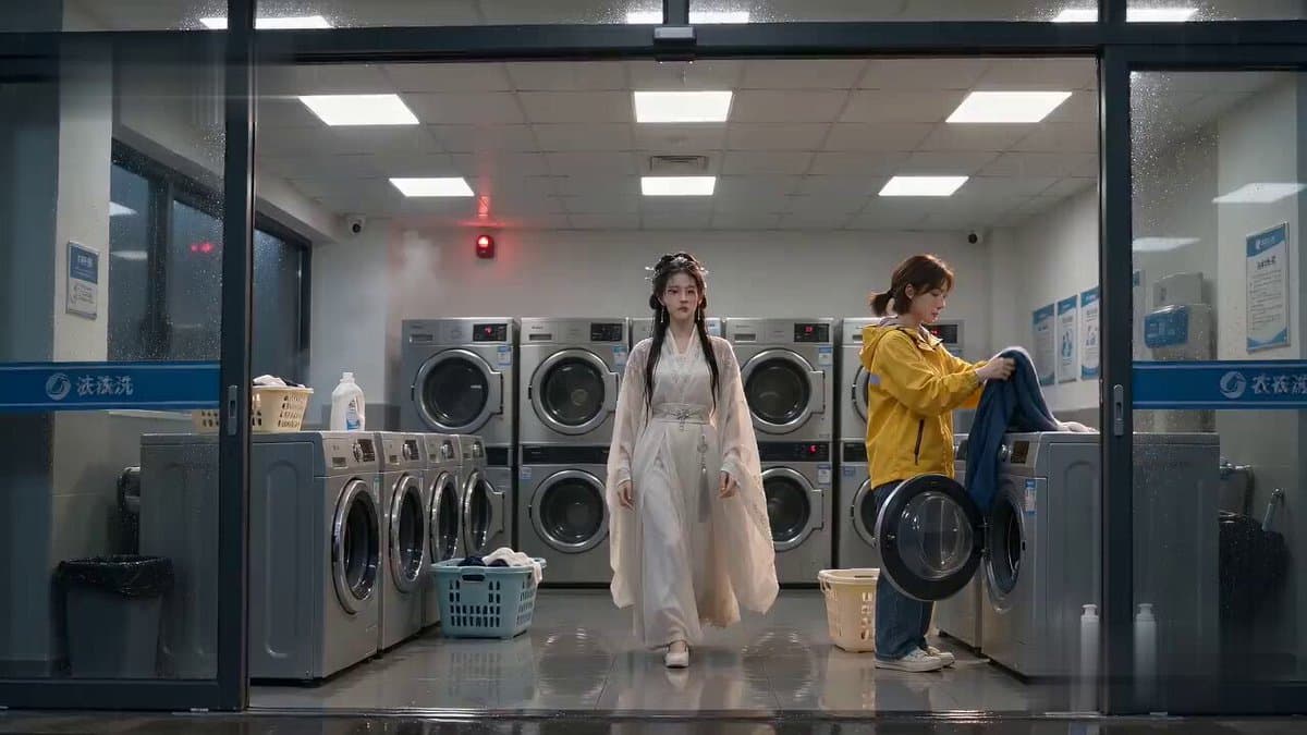 Laundromat Xianxia Drying Magic Comedy