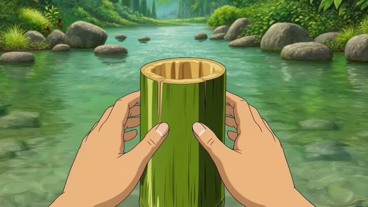 Studio Ghibli Inspired Bamboo Soup Scene