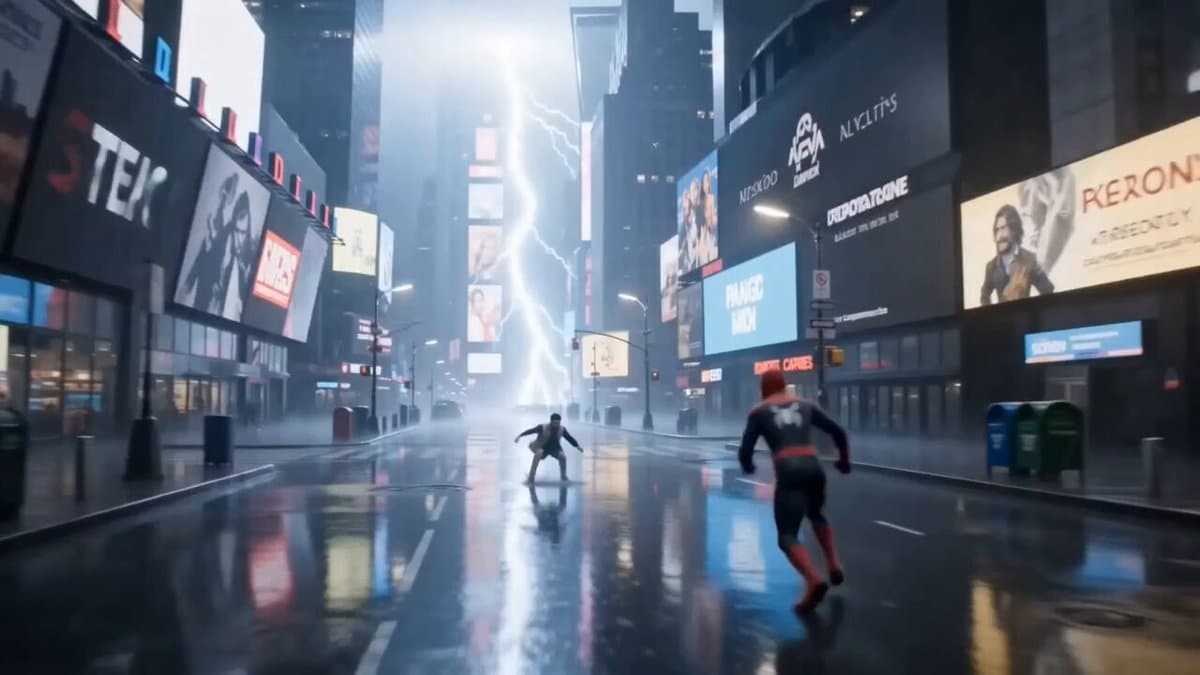 Cinematic Spider-Man NYC Action Scene