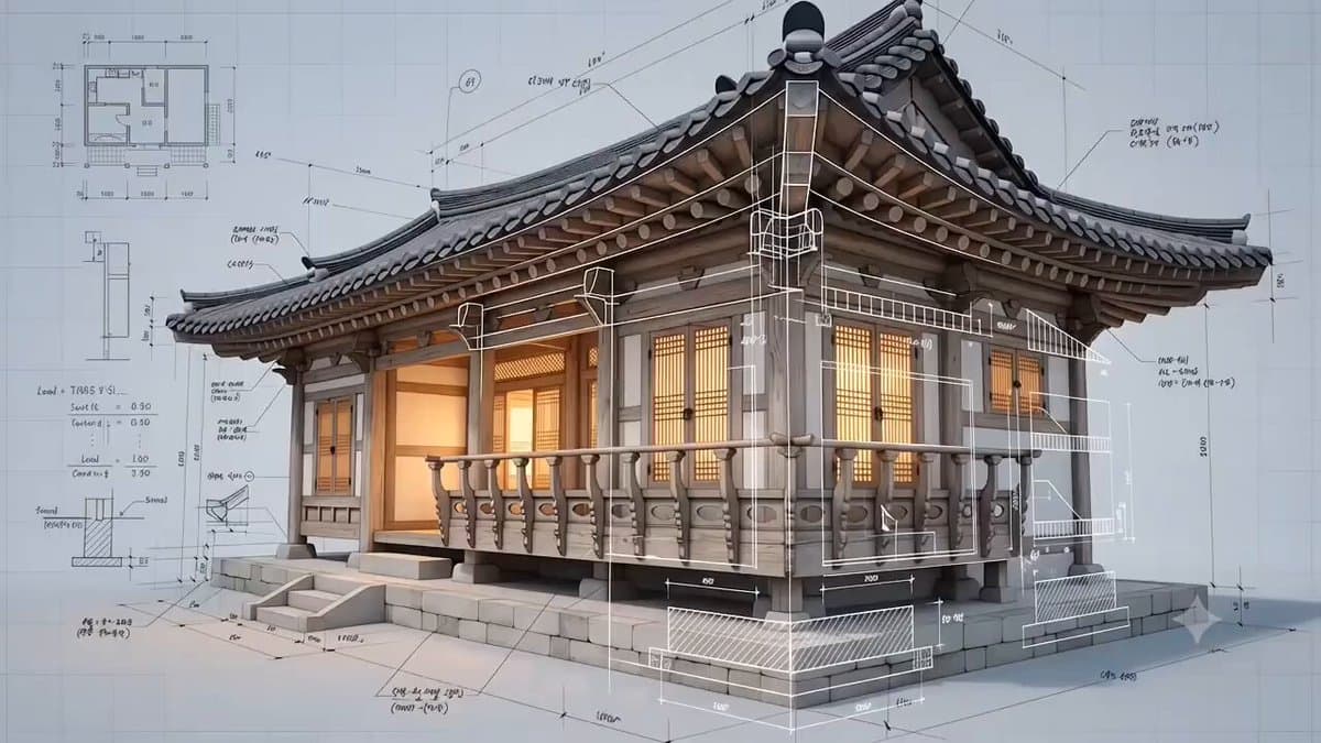 Korean Hanok Architectural Visualization