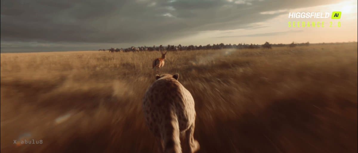 Savanna FPV Drone Cheetah Hunt
