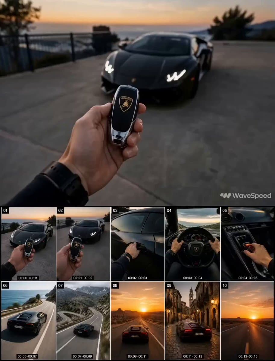 First-Person Luxury Car Roadtrip