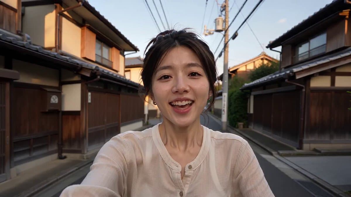 Kyoto Smartphone Vlog Simulation