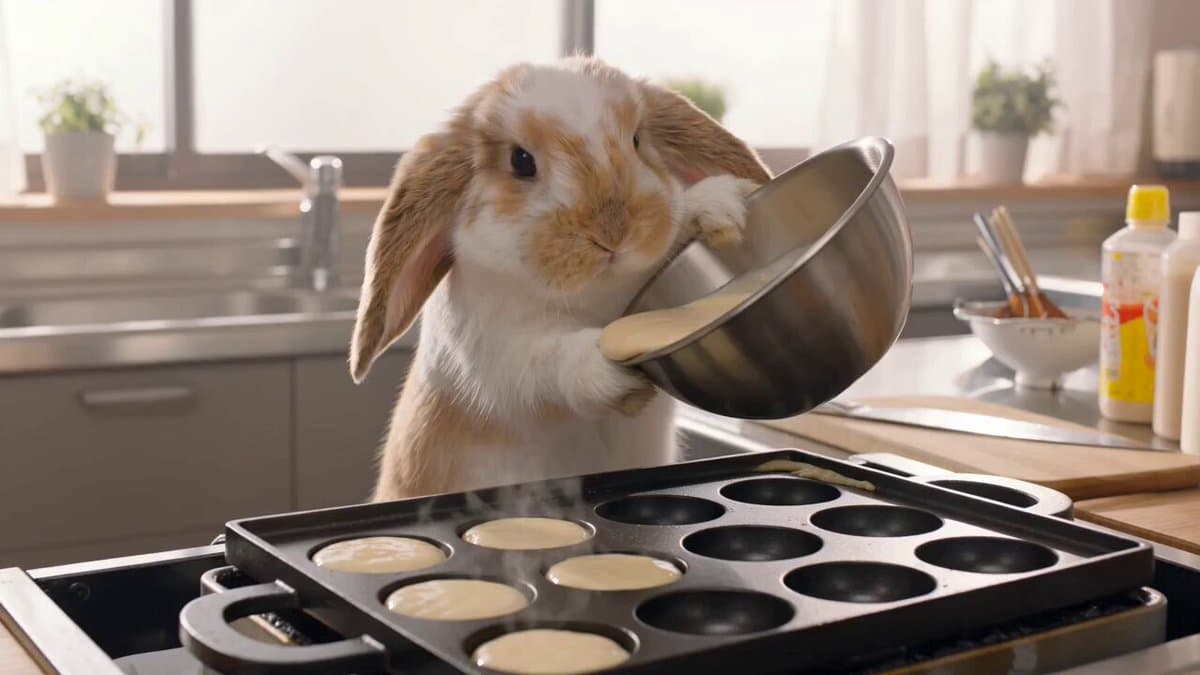 Lop-Eared Bunny Takoyaki Chef