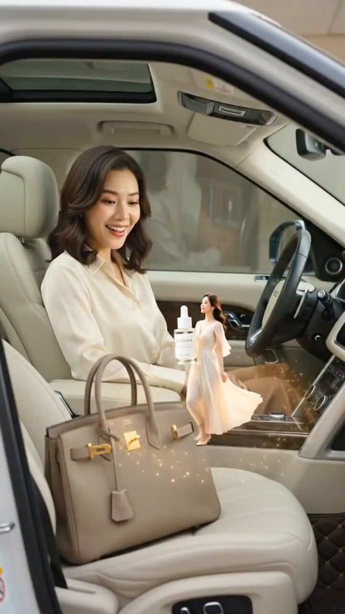 Miniature Woman Skincare Commercial