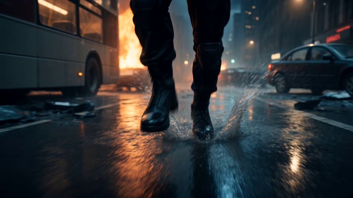 Alien Invasion City Chase Cinematic Video
