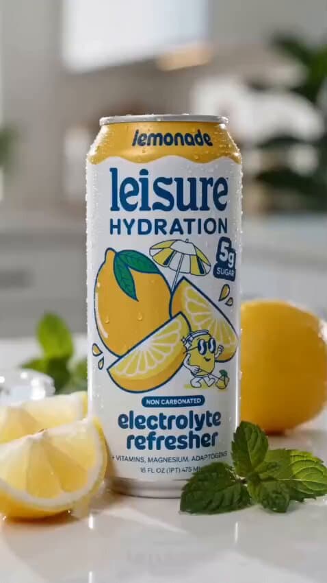 Lemonade Electrolyte Drink Commercial