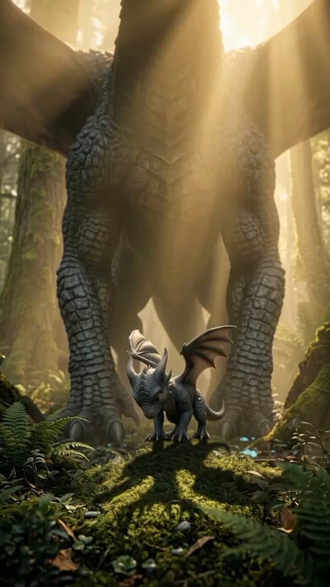 Baby Dragon Roar Animation