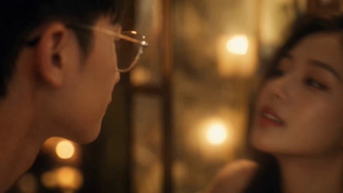 Cinematic Warm Gold Interior Couple Video