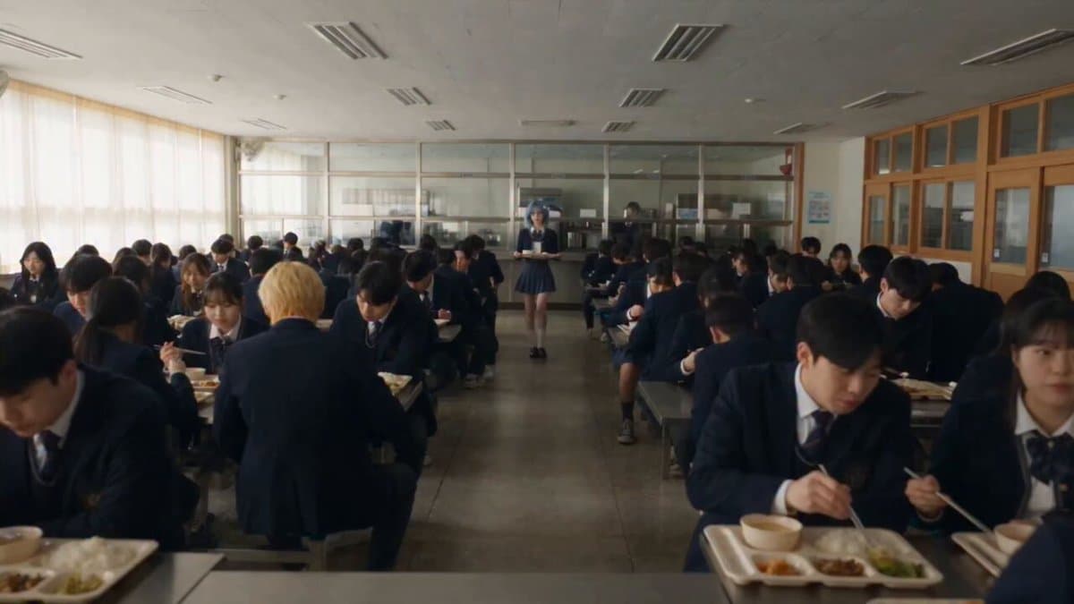 Anime School Cafeteria Encounter
