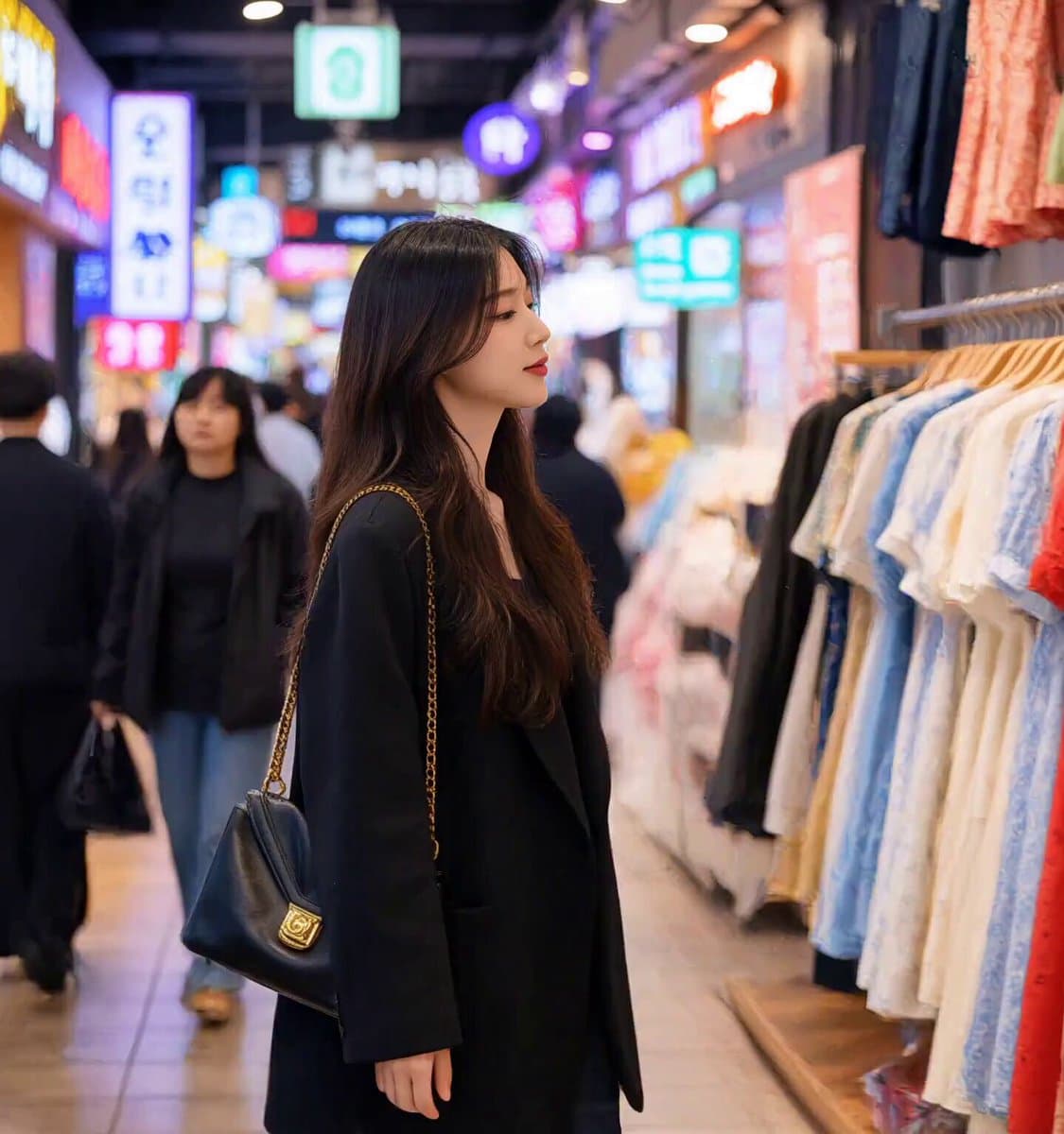 Korean Market Fashion Shopping Sequence