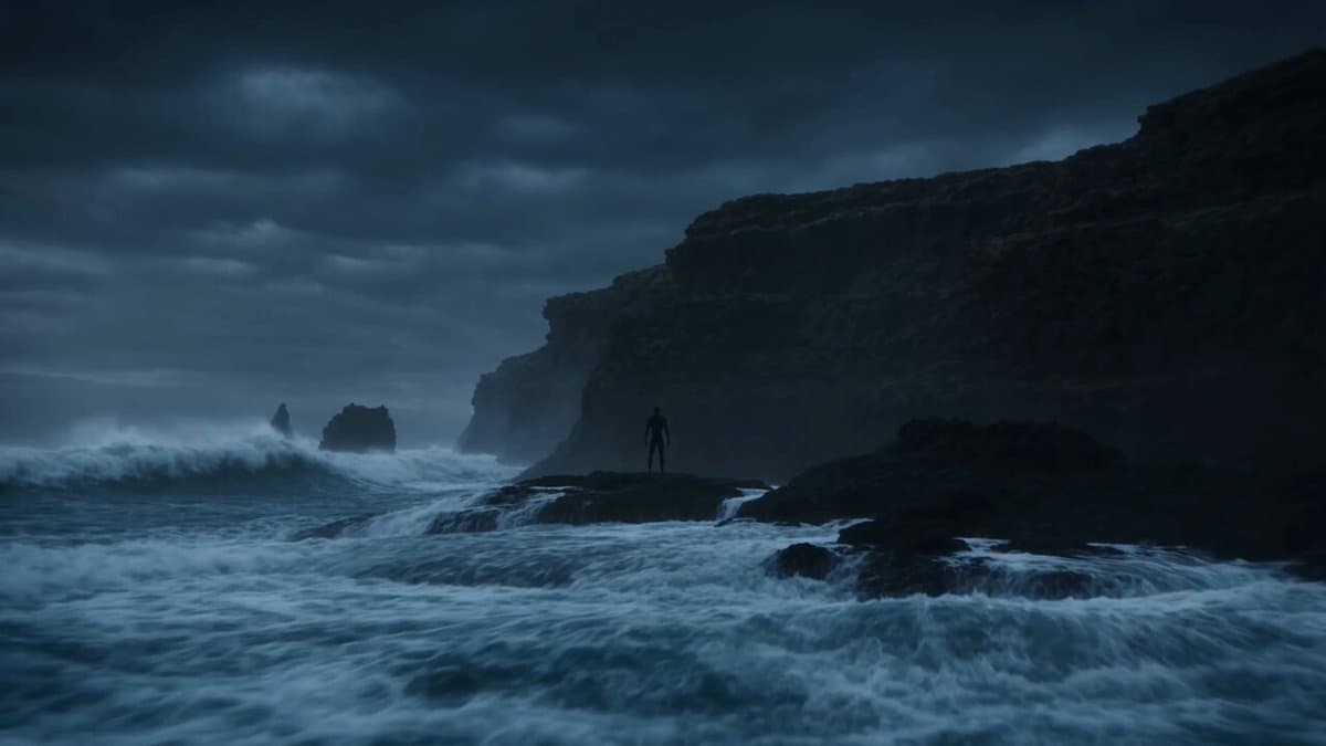 Cinematic Water Transformation Scene