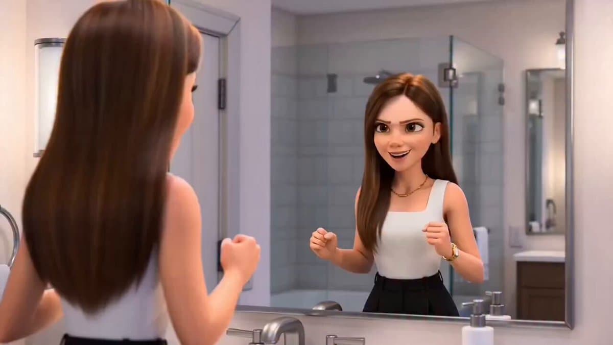 Pixar-Style Hairbun Transformation Animation