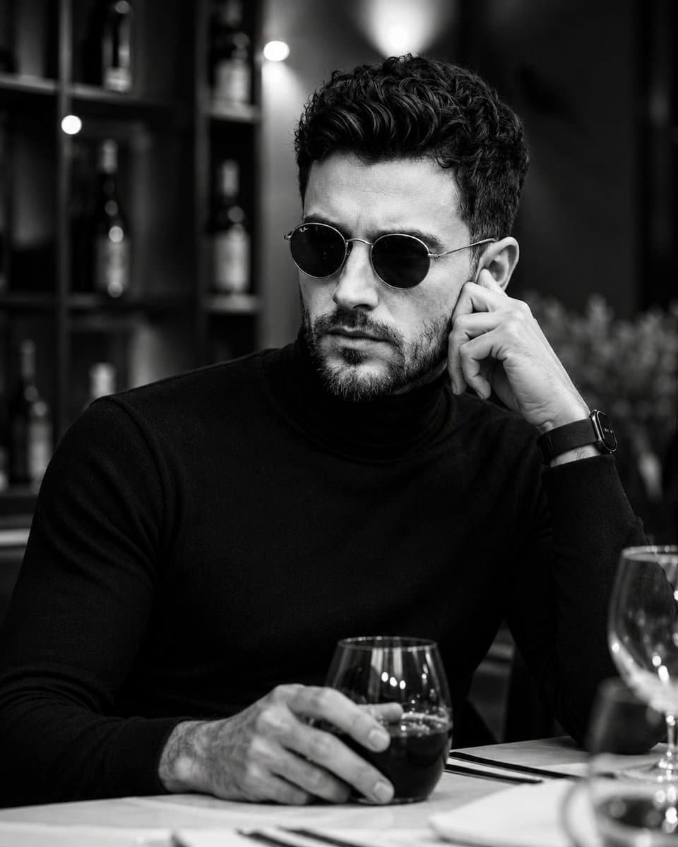 Luxury Restaurant Monochrome Portrait