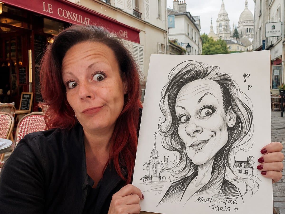 Montmartre caricature portrait