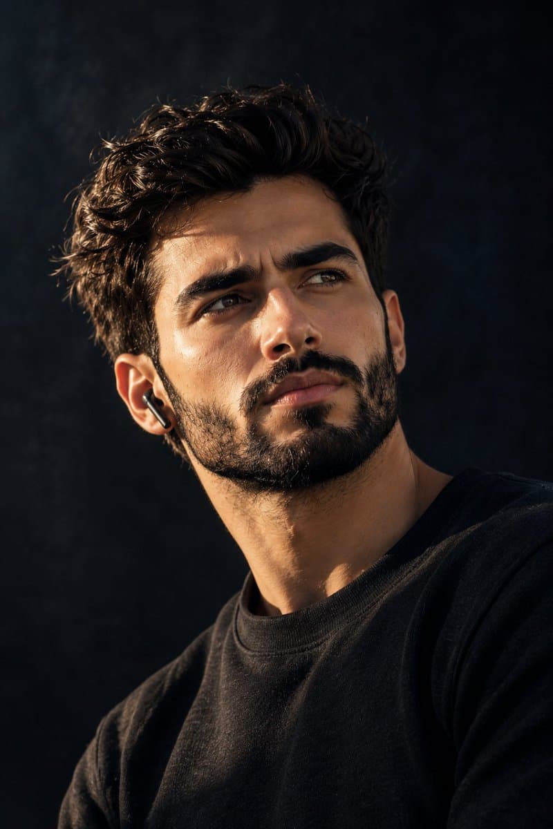 Cinematic Male Portrait Prompt
