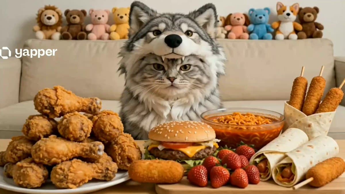Cat Mukbang Costume Video