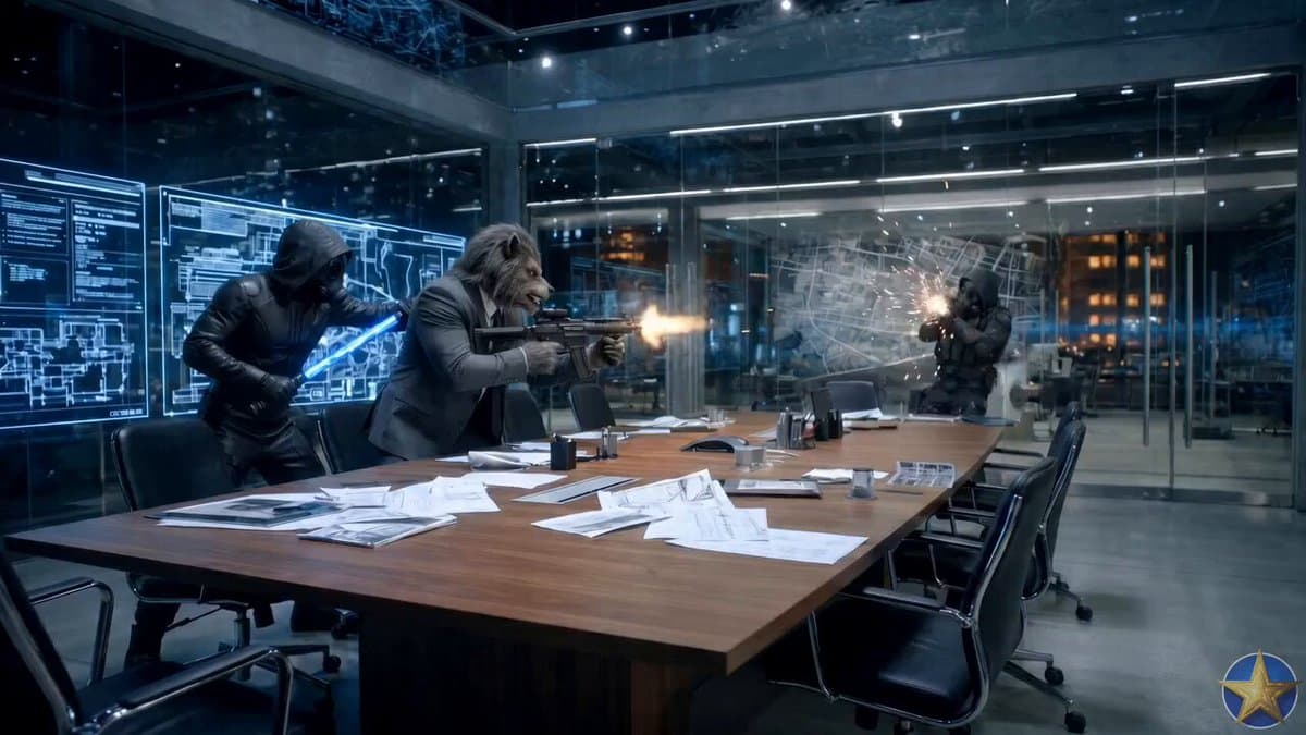 Werewolf vs Vampire Office Battle