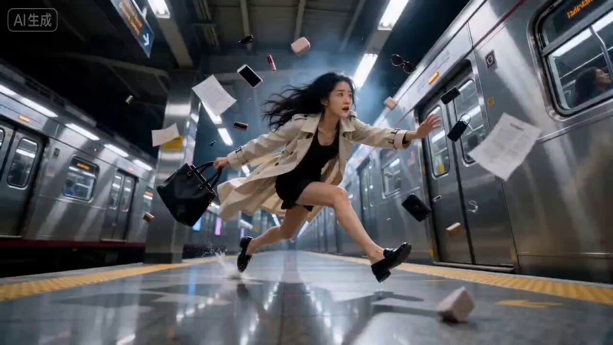 Bullet Time Effect at Subway Station