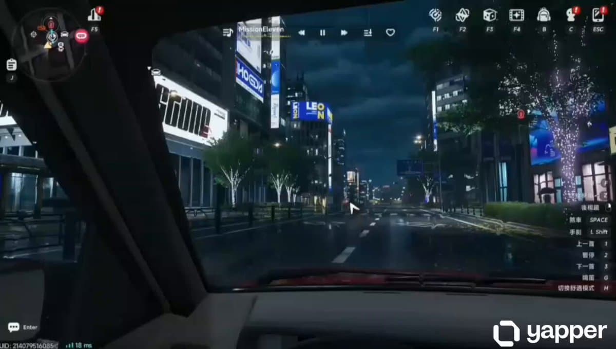 Cinematic Sports Car in Void