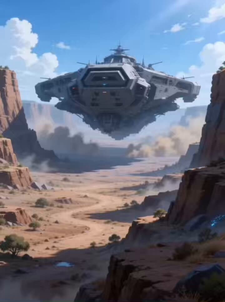 Motocross Jump to Hover Battleship