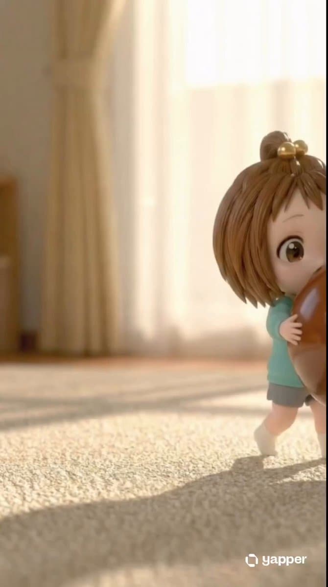 Chibi Girl and Giant Chocolate