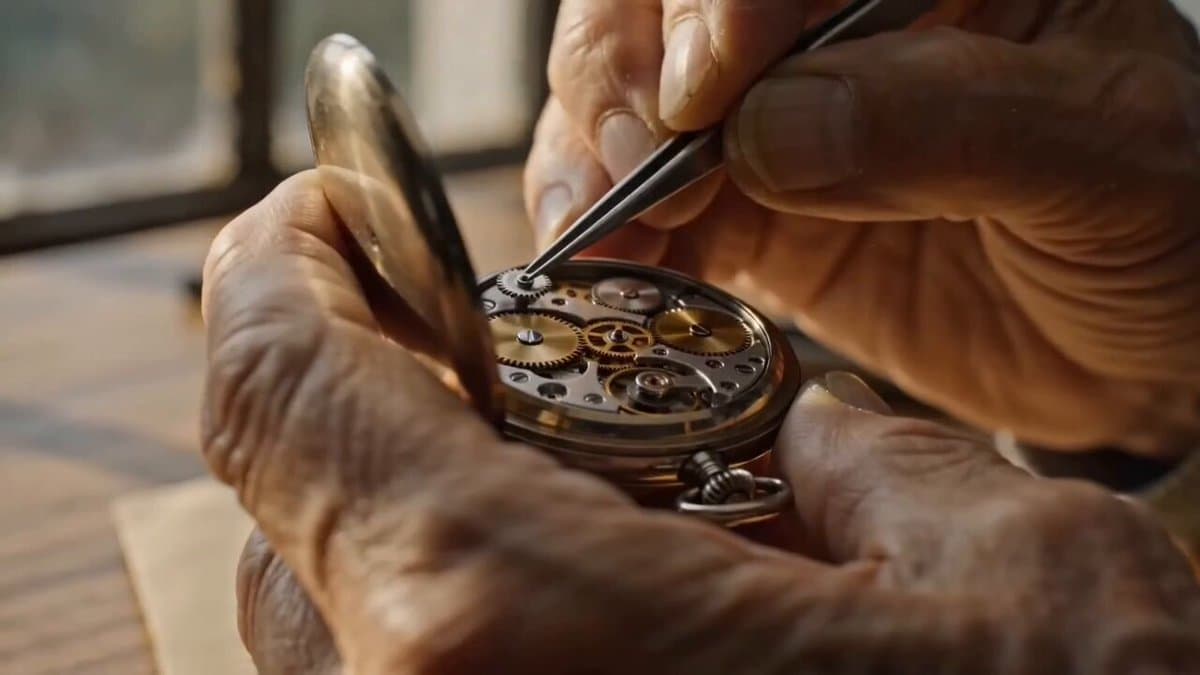 Watchmaker Close-up Orbit Prompt