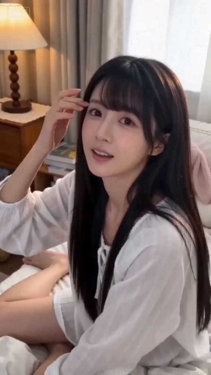 Girlfriend Waking Up Vlog Scene