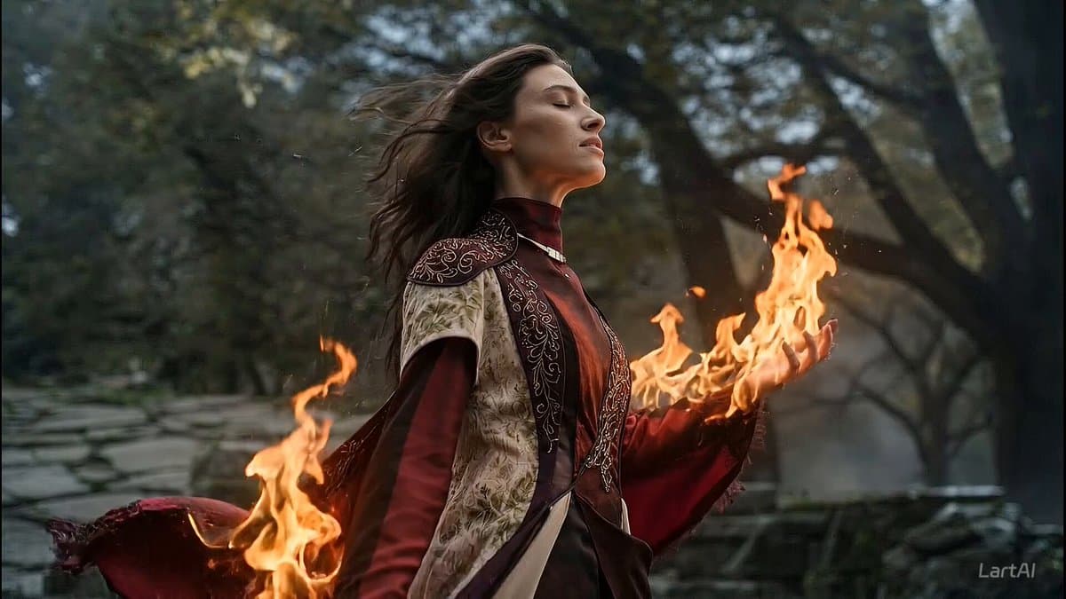 Cinematic Mage Battle Storyboard