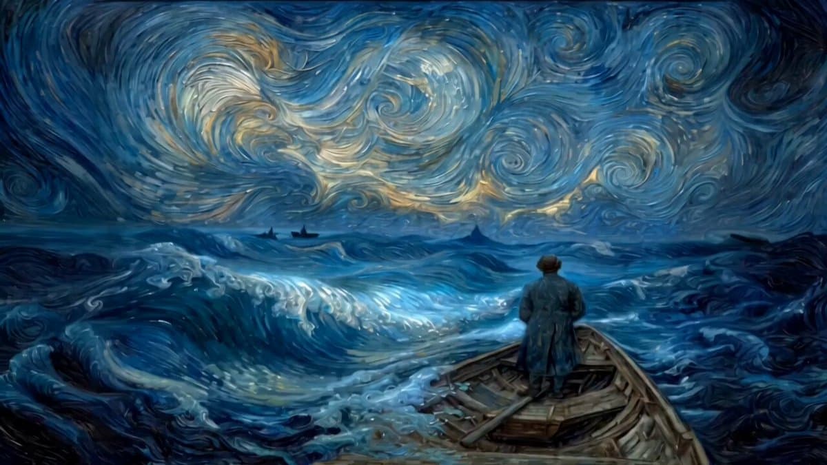 Van Gogh style video prompt