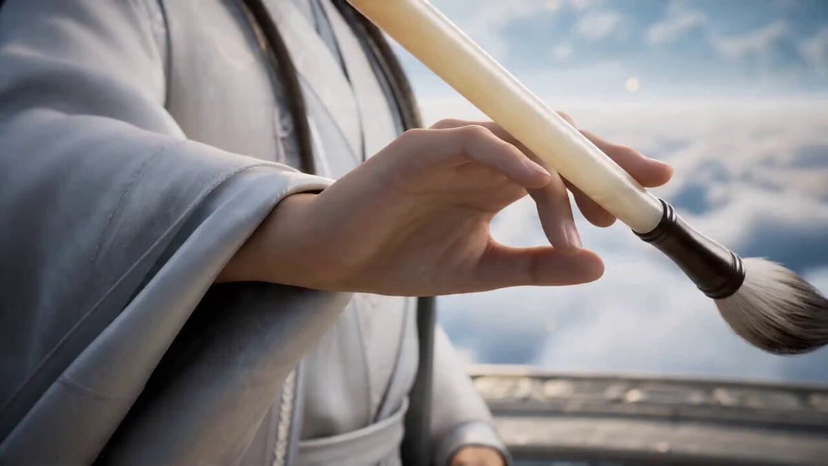 Seedance 2.0 Chinese Fantasy CG Prompt: Calligraphy Magic