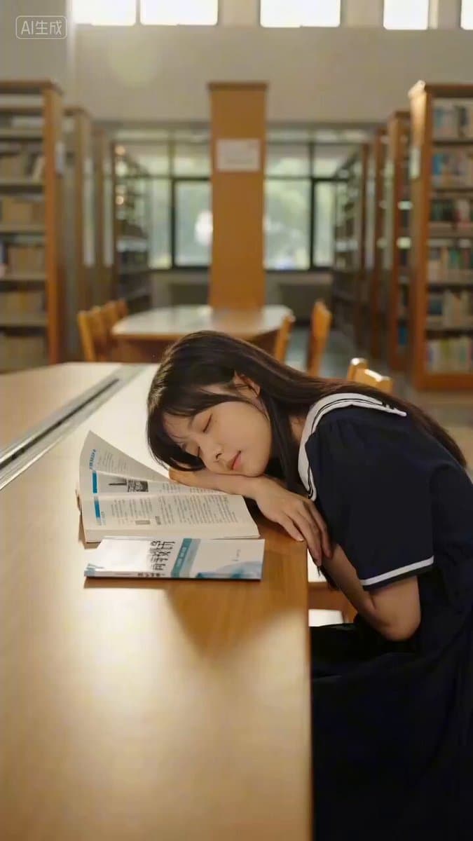 Seedance 2.0 Prompt for 'First Love' Library Scene