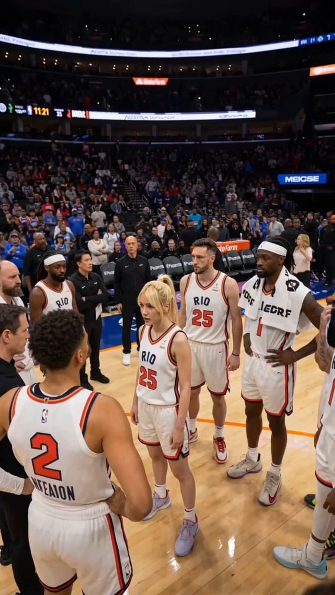 NBA Buzzer Beater Victory Scene