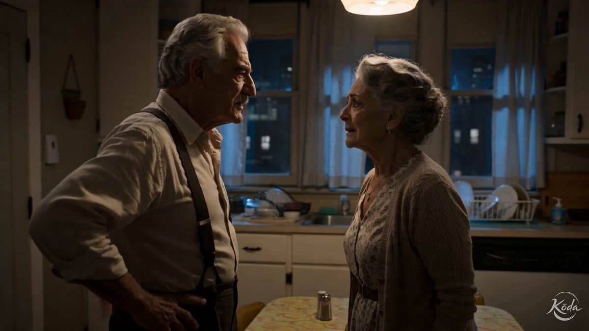 Cinematic Emotional Kitchen Confrontation