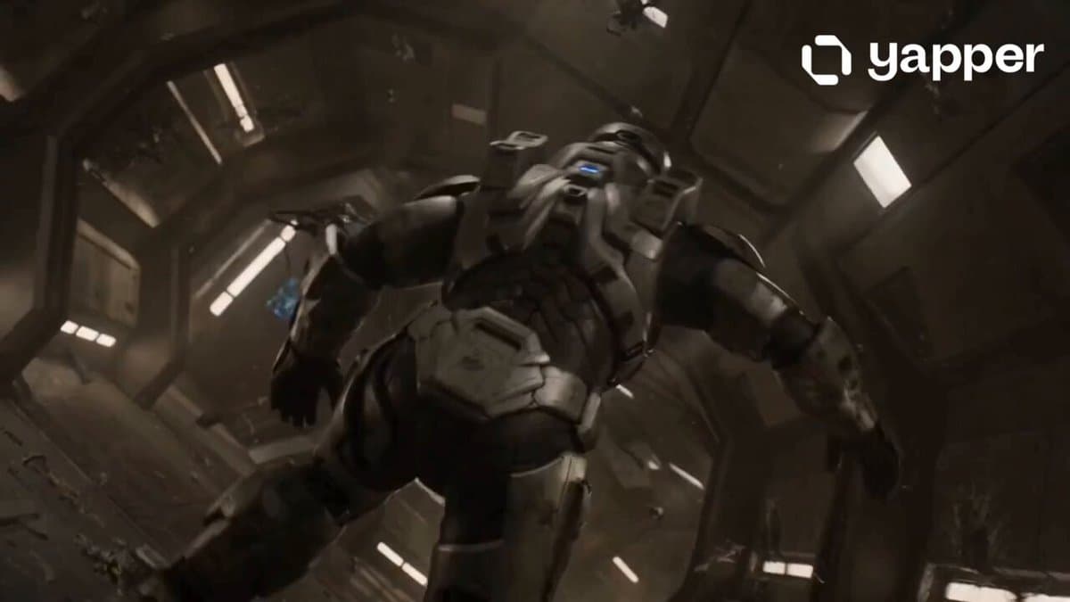 Lone Space Soldier Cinematic Scene