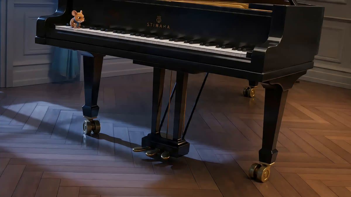 Moonlit Piano Chase Animation