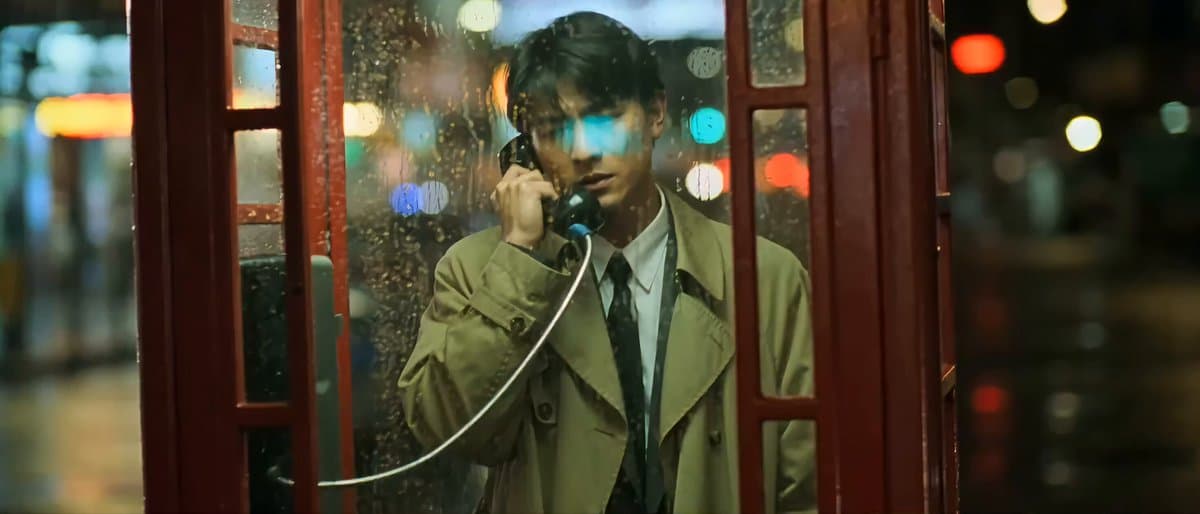 Wong Kar-wai Style Melancholy Phone Booth Scene
