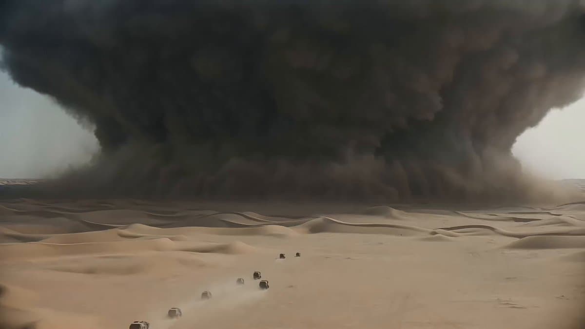Cinematic Sandstorm Desert Chase
