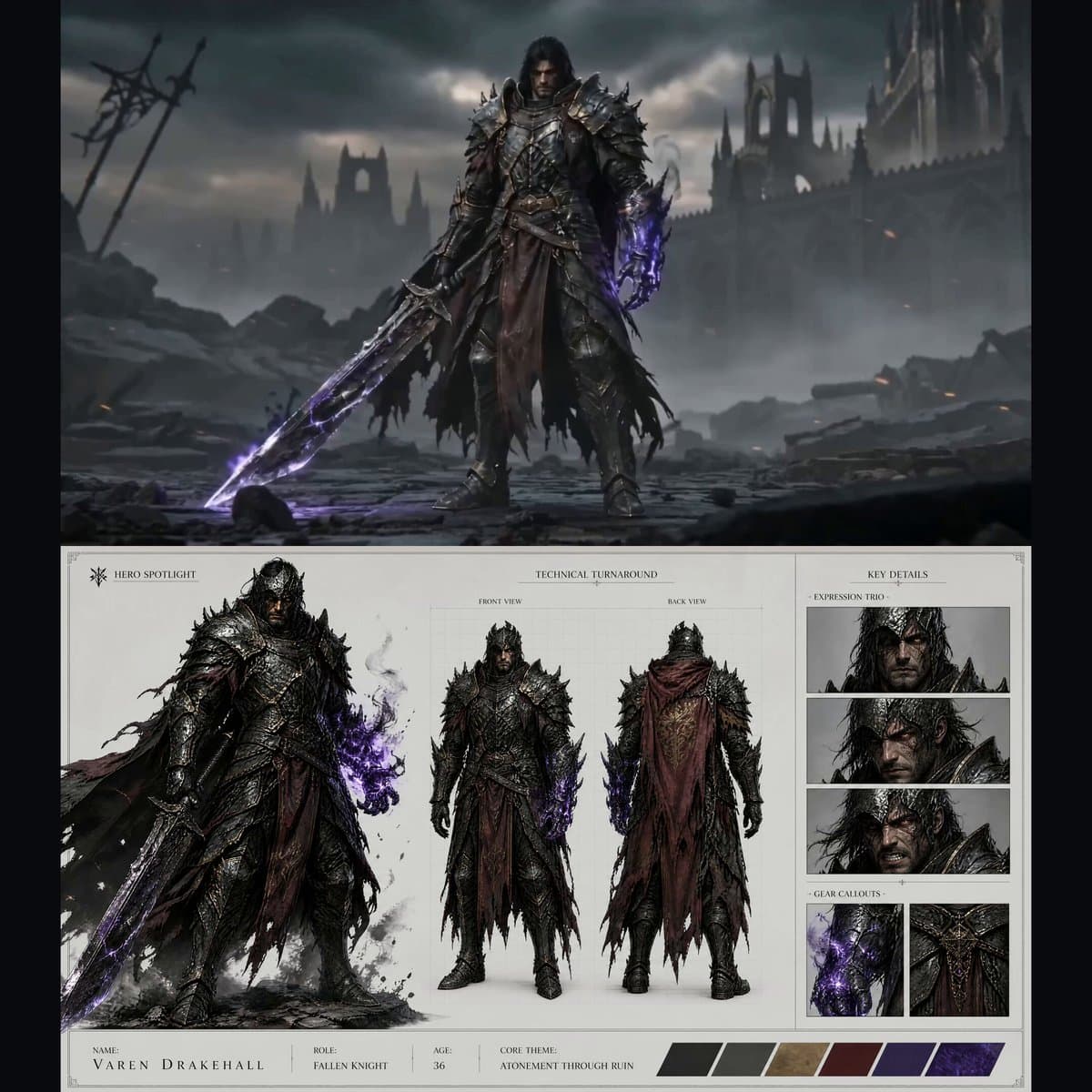 Dark Fantasy Fallen Knight Intro Sequence