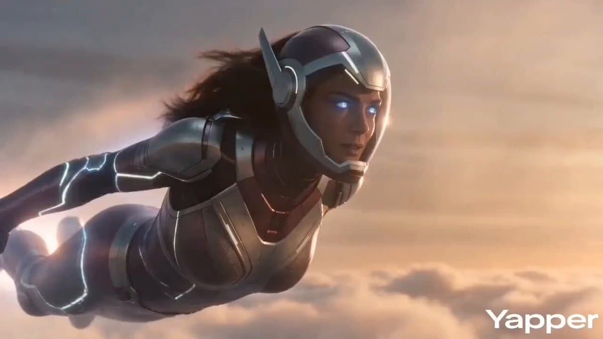 Female Character Armor Assembly and Flight