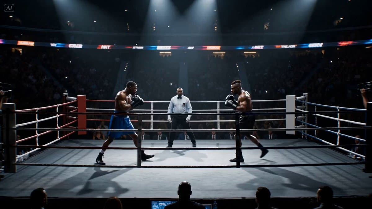 Cinematic Boxing Match Knockout