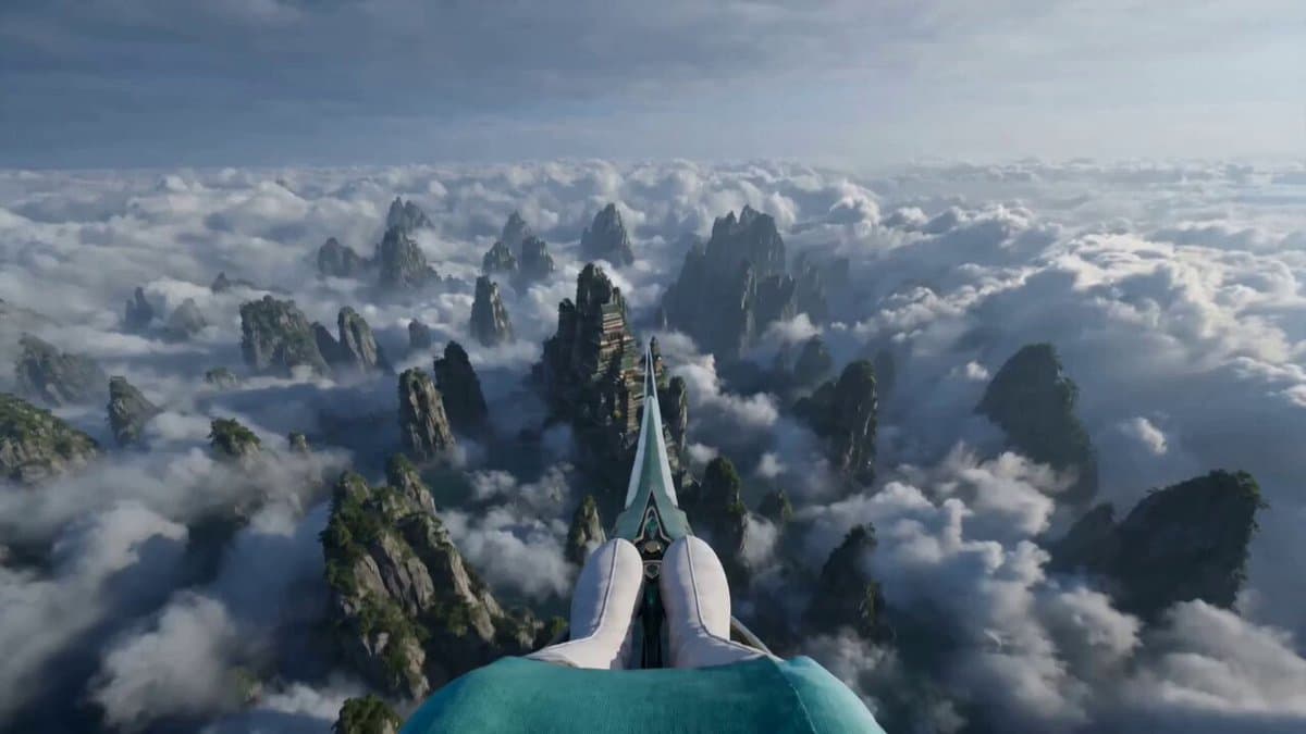 First-Person POV Sword Flying