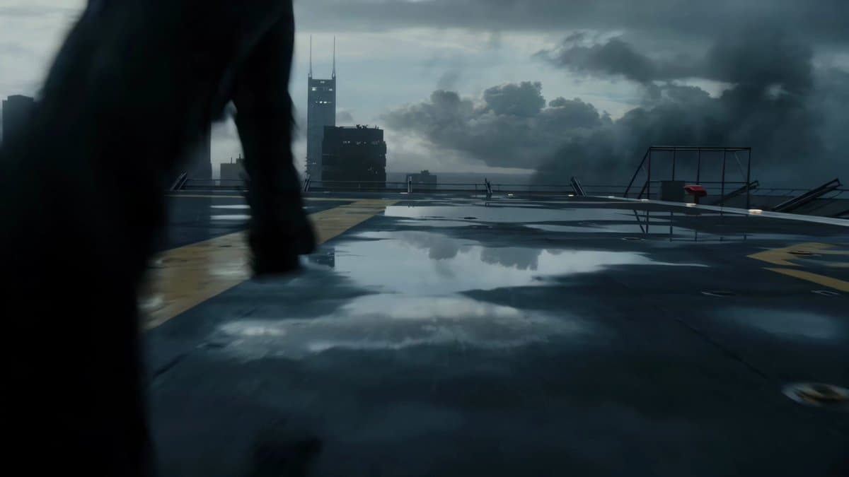 Rooftop Airport Action Scene